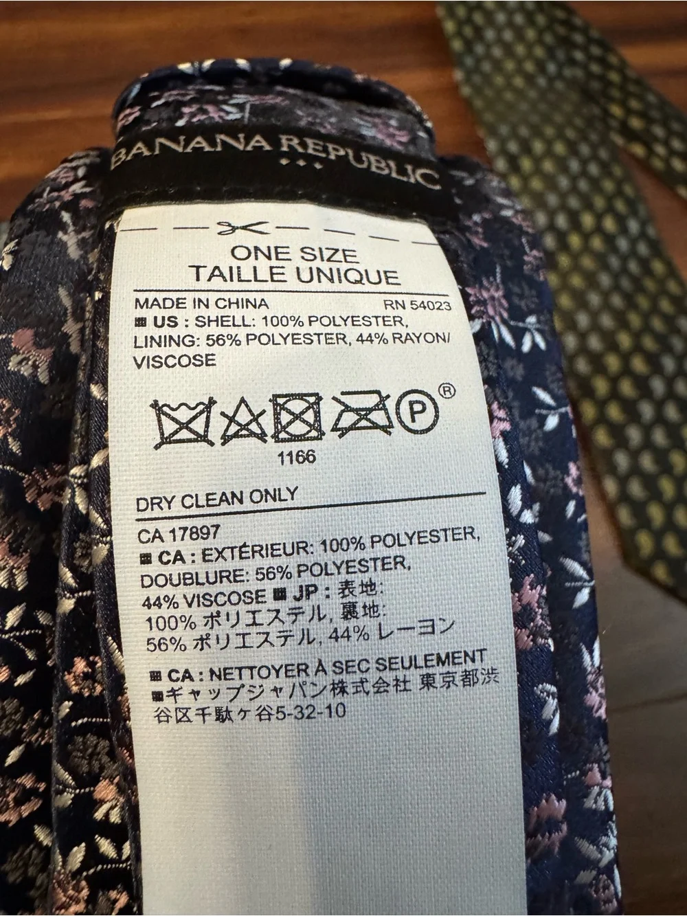 BERGAMO New York and Banana Republic Black, Navy, Paisley and Floral Ties